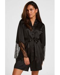 Hunkemöller - Satin Kimono - Lyst