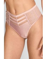 Hunkemöller - Highleg Thong Rosa - Lyst