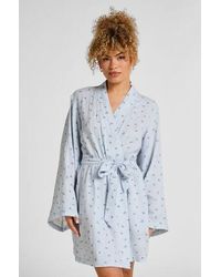 Hunkemöller - Muslin Robe Short - Lyst