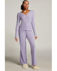 Hunkemöller - Pointelle Pyjama Pants - Lyst