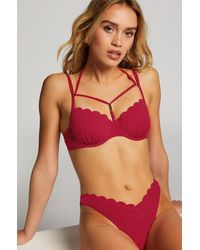 Hunkemöller - Scallop High-Leg Bikini Bottoms - Lyst
