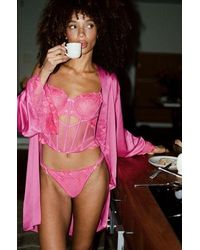 Hunkemöller - Peonie Highleg Thong - Lyst