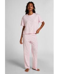 Hunkemöller - Pyjama Set Cotton Print - Lyst