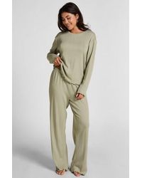 Hunkemöller - Pyjama Pant Loose Pointelle - Lyst