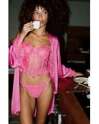 Hunkemöller - Peonie Highleg Thong - Lyst