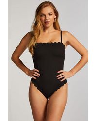 Hunkemöller - Badpak Bandeau Scallop - Lyst