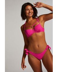 Hunkemöller - Scallop Lurex Bikini Top - Lyst