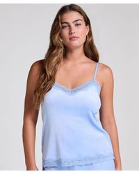 Hunkemöller - Camiseta top Velours Lace - Lyst