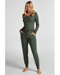 Hunkemöller - Pyjamabroek Jersey - Lyst