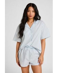 Hunkemöller - Striped Jacket Cotton - Lyst