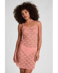 Hunkemöller - Slipdress Allover Lace - Lyst