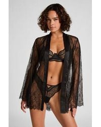 Hunkemöller - Kimono Allover Lace - Lyst