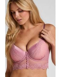 Hunkemöller - Laila Padded Underwired Longline Bra - Lyst