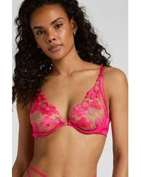 Hunkemöller - High Waisted Highleg Thong Beatrice - Lyst