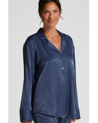 Hunkemöller - Ayla Satin Long-Sleeved Jacket - Lyst