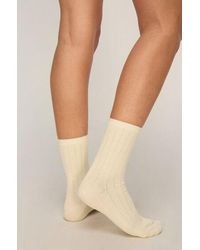 Hunkemöller - 3 Pair Cotton Pointelle Crew Socks - Lyst