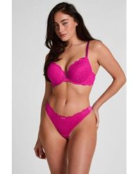 Hunkemöller - Marine Thong - Lyst