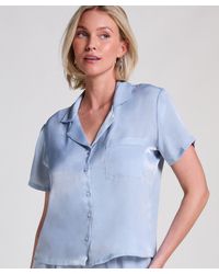 Hunkemöller - Veste à manches courtes en satin - Lyst
