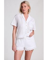 Hunkemöller - Short Broiderie Anglaise - Lyst