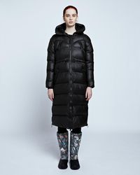 HUNTER Original Long Puffer Coat - Black