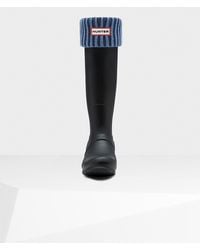 HUNTER Calcetines Con Vuelta Acanalada Para Botas Altas Original - Azul