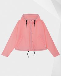 HUNTER Women's Original Cropped Waterproof Smock - Pink