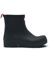 HUNTER Bottes Chelsea Play En Caoutchouc Original - Noir