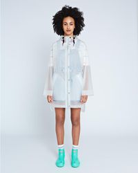 HUNTER Women's Original Oversized Waterproof Raincoat - White