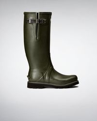 mens black hunter wellies size 10