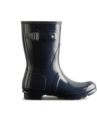 HUNTER Botas De Agua Bajas Y Moteadas Original Play Para Mujer: Ónix  Negro/Mere Gris - BmSneakers