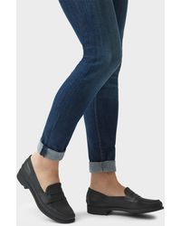hunter backless penny loafer