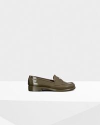 hunter green loafers