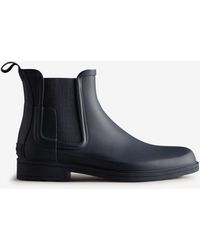 HUNTER Refined Slim Fit Chelsea Boots - Blue