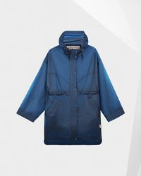 HUNTER Chubasquero Impermeable Original De Ajuste Holgado Para Mujer - Azul