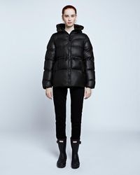 HUNTER Chaqueta Acolchada A-line Original Para Mujer - Negro