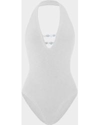 Hunza G - Adriana Beaded Swim - Lyst