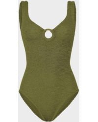 Hunza G - Coverage Celine Swim With Tonal Hoops - Lyst