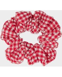 Hunza G - Gingham Scrunchie - Lyst