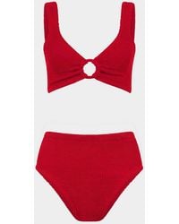 Hunza G - Nadine Bikini With Tonal Hoops - Lyst