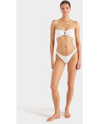 Hunza G - Misty Bikini Pearly Hoop - Lyst