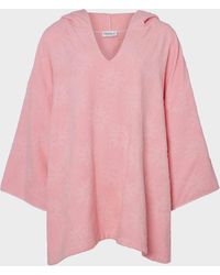 Hunza G - Sunny Towelling Hooded Poncho - Lyst
