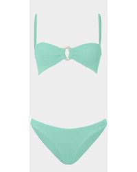 Hunza G - Misty Bikini Pearly Hoop - Lyst