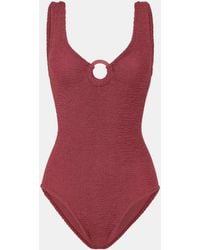 Hunza G - Coverage Celine Swim With Tonal Hoops - Lyst