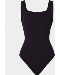 Hunza G - Coverage Square Neck Swim - Lyst