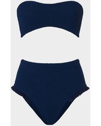 Hunza G - Osiris Frill Bikini Crinkle - Lyst