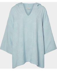 Hunza G - Sunny Towelling Hooded Poncho - Lyst