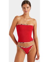 Hunza G - Burberry X Devyn Swimskirt/Top - Lyst
