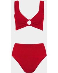 Hunza G - Nadine Bikini With Tonal Hoops - Lyst