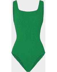 Hunza G - Coverage Square Neck Swim - Lyst