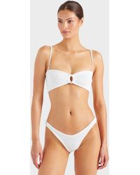 Hunza G - Misty Bikini With Pearly Hoop - Lyst